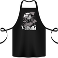 To Valhalla Viking Warrior Odin Cotton Apron 100% Organic Black