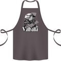 To Valhalla Viking Warrior Odin Cotton Apron 100% Organic Dark Grey