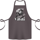 To Valhalla Viking Warrior Odin Cotton Apron 100% Organic Dark Grey