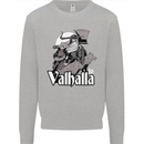 To Valhalla Viking Warrior Odin Kids Sweatshirt Jumper Sports Grey