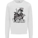 To Valhalla Viking Warrior Odin Kids Sweatshirt Jumper White