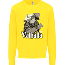 To Valhalla Viking Warrior Odin Kids Sweatshirt Jumper Yellow