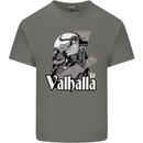 To Valhalla Viking Warrior Odin Kids T-Shirt Childrens Charcoal