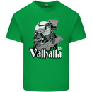 To Valhalla Viking Warrior Odin Kids T-Shirt Childrens Irish Green