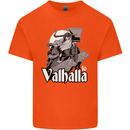To Valhalla Viking Warrior Odin Kids T-Shirt Childrens Orange