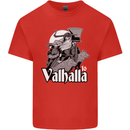 To Valhalla Viking Warrior Odin Kids T-Shirt Childrens Red