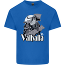 To Valhalla Viking Warrior Odin Kids T-Shirt Childrens Royal Blue