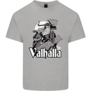 To Valhalla Viking Warrior Odin Kids T-Shirt Childrens Sports Grey