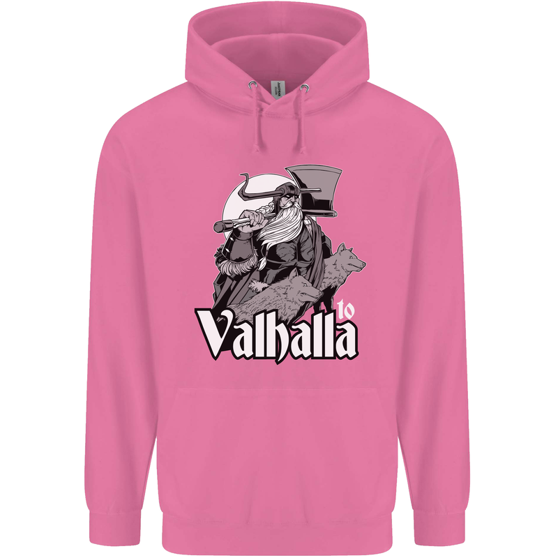 To Valhalla Viking Warrior Odin Mens 80% Cotton Hoodie Azelea
