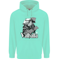 To Valhalla Viking Warrior Odin Mens 80% Cotton Hoodie Peppermint