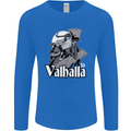 To Valhalla Viking Warrior Odin Mens Long Sleeve T-Shirt Royal Blue