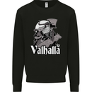 To Valhalla Viking Warrior Odin Mens Sweatshirt Jumper Black