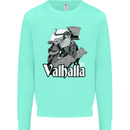 To Valhalla Viking Warrior Odin Mens Sweatshirt Jumper Peppermint