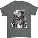 To Valhalla Viking Warrior Odin Mens T-Shirt 100% Cotton Charcoal