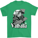 To Valhalla Viking Warrior Odin Mens T-Shirt 100% Cotton Irish Green