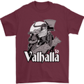 To Valhalla Viking Warrior Odin Mens T-Shirt 100% Cotton Maroon