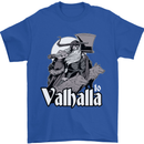 To Valhalla Viking Warrior Odin Mens T-Shirt 100% Cotton Royal Blue