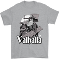 To Valhalla Viking Warrior Odin Mens T-Shirt 100% Cotton Sports Grey