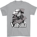 To Valhalla Viking Warrior Odin Mens T-Shirt 100% Cotton Sports Grey