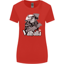 To Valhalla Viking Warrior Odin Womens Wider Cut T-Shirt Red