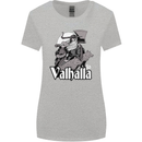 To Valhalla Viking Warrior Odin Womens Wider Cut T-Shirt Sports Grey