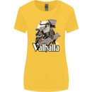 To Valhalla Viking Warrior Odin Womens Wider Cut T-Shirt Yellow