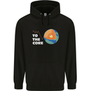 To the Core Climate Change ECG Heart Pulse Childrens Kids Hoodie Black