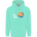 To the Core Climate Change ECG Heart Pulse Childrens Kids Hoodie Peppermint