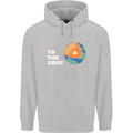 To the Core Climate Change ECG Heart Pulse Childrens Kids Hoodie Sports Grey