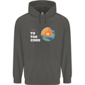 To the Core Climate Change ECG Heart Pulse Childrens Kids Hoodie Storm Grey