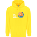 To the Core Climate Change ECG Heart Pulse Childrens Kids Hoodie Yellow