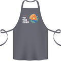 To the Core Climate Change ECG Heart Pulse Cotton Apron 100% Organic Steel