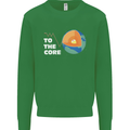 To the Core Climate Change ECG Heart Pulse Kids Sweatshirt Jumper Irish Green
