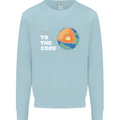 To the Core Climate Change ECG Heart Pulse Kids Sweatshirt Jumper Light Blue