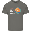 To the Core Climate Change ECG Heart Pulse Kids T-Shirt Childrens Charcoal