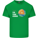 To the Core Climate Change ECG Heart Pulse Kids T-Shirt Childrens Irish Green