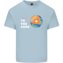 To the Core Climate Change ECG Heart Pulse Kids T-Shirt Childrens Light Blue
