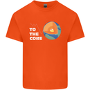 To the Core Climate Change ECG Heart Pulse Kids T-Shirt Childrens Orange