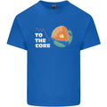 To the Core Climate Change ECG Heart Pulse Kids T-Shirt Childrens Royal Blue
