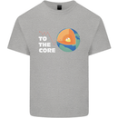 To the Core Climate Change ECG Heart Pulse Kids T-Shirt Childrens Sports Grey