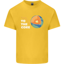 To the Core Climate Change ECG Heart Pulse Kids T-Shirt Childrens Yellow