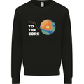 To the Core Climate Change ECG Heart Pulse Mens Sweatshirt Jumper Black