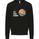To the Core Climate Change ECG Heart Pulse Mens Sweatshirt Jumper Black