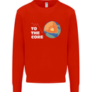 To the Core Climate Change ECG Heart Pulse Mens Sweatshirt Jumper Bright Red