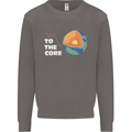 To the Core Climate Change ECG Heart Pulse Mens Sweatshirt Jumper Charcoal