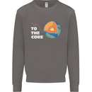 To the Core Climate Change ECG Heart Pulse Mens Sweatshirt Jumper Charcoal
