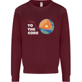 To the Core Climate Change ECG Heart Pulse Mens Sweatshirt Jumper Maroon