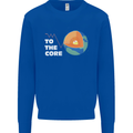 To the Core Climate Change ECG Heart Pulse Mens Sweatshirt Jumper Royal Blue