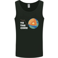 To the Core Climate Change ECG Heart Pulse Mens Vest Tank Top Black