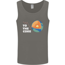 To the Core Climate Change ECG Heart Pulse Mens Vest Tank Top Charcoal